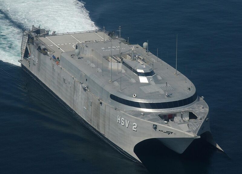 File:US Navy 031010-N-3236B-001 High Speed Vessel Two (HSV-2) navigates the waters off the coast of Southern Iraq.jpg