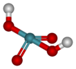 Ball-and-stick model of xenic acid