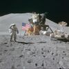 AS15-88-11866 - Apollo 15 flag, rover, LM, Irwin - restoration1.jpg