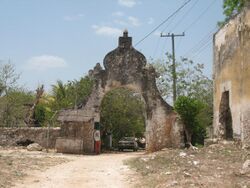 Entrance Hacienda Citincabchén, Yucatán.
