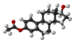 Estradiol acetate molecule ball.png