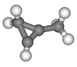 Ball and stick of cyclopropene