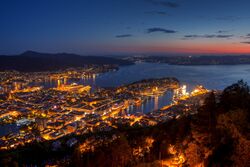 Night view from Mount Floyen - Bergen, Norway.jpg