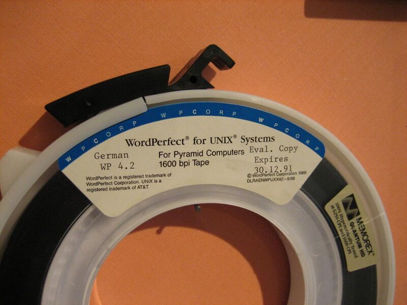 File:WordPerfect for Unix Systems magnetic tape.jpg