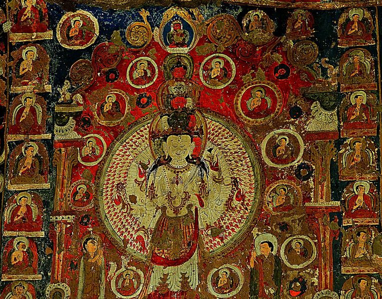 File:1000 armed Avalokiteshvara at Saspol cave DSCN7053 1.jpg
