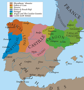 *   The Kingdom of Castile in 1210.