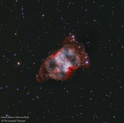 Little Dumbbell Nebula M76 by Goran Nilsson, Wim van Berlo & Liverpool Telescope.jpg