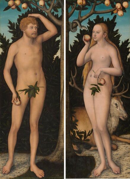 File:Lucas Cranach d. J. - Adam and Eve - WGA05729.jpg