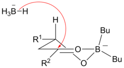 Narasaka–Prasad reduction transition state.png