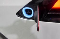The charging outlet of Tesla Model X P90D.jpg