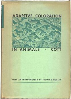 Adaptive Coloration in Animals by Hugh Cott 1st Am Edn 1940 cover.jpg