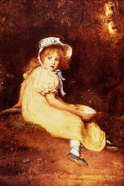 Little Miss Muffet - Sir John Everett Millais.png