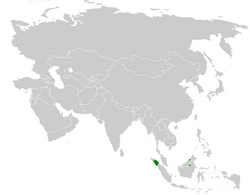 Pycnonotus nieuwenhuisii distribution map.png