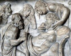 Sarcophagus death of Meleager Louvre Ma539.jpg