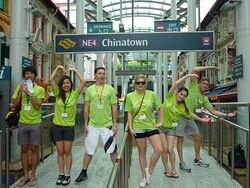 ABCC Xperience Singapore participants, Chinatown MRT Station, Singapore - 20130520.jpg