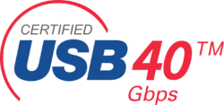 Certified USB4 40Gbps Logo.svg