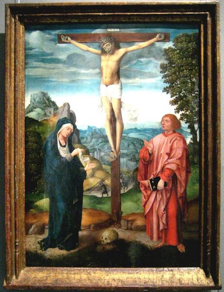File:Crucifixion (School of Brugge, circle of Memmling).jpg