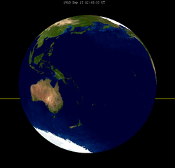 Lunar eclipse from moon-1913Sep15.png