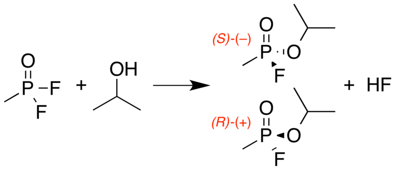 File:Sarin synth with racemic stereochemistry.png