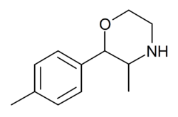 4-Methylphenmetrazine structure.png