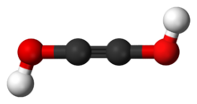 Ball-and-stick model of acetylenediol