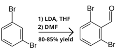 Formylation of 1,3-dibromobenzene