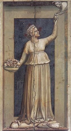 Giotto di Bondone - No. 45 The Seven Virtues - Charity - WGA09272.jpg