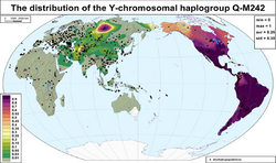 Global frequency distribution map of haplogroup Q-M242 (Y-DNA).png