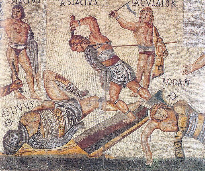 File:Retiarius vs secutor from Borghese mosaic.jpg