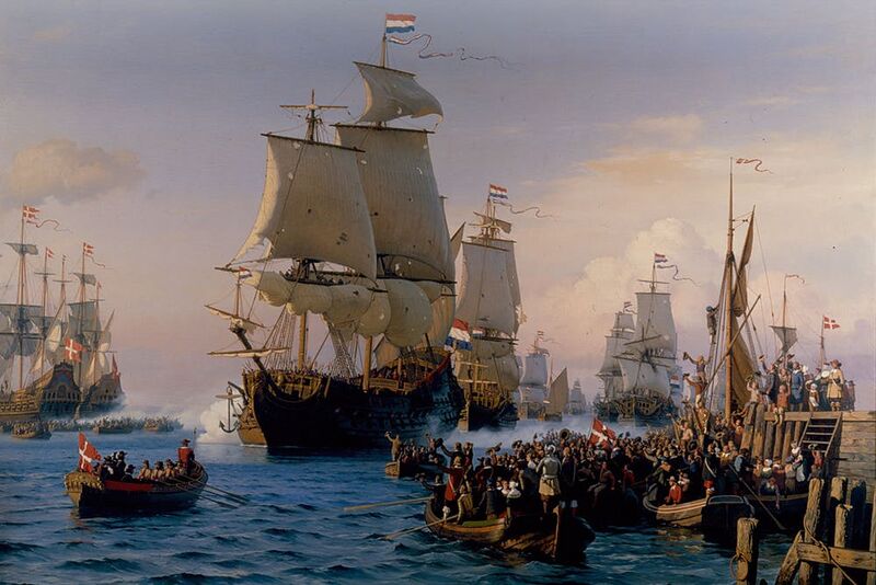 File:Den hollandske Flaades ankomst på Kjøbenhavns Red i oktober 1658.jpg