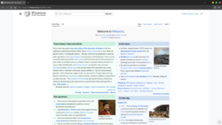 English Wikipedia home screen in browser.png