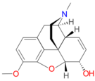 Chemical structure of isocodeine.