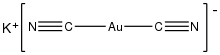 Potassium dicyanoaurate.svg