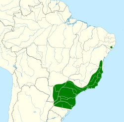 Trogon chrysochloros map.svg