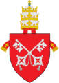 Nicholas V (Tommaso Parentucelli; 1447–1455) was the first to use the keys of Peter as heraldic device. He would remain the only pope to choose a coat of arms upon his election (and not use his family arms) until the 18th century (Pope Pius VI). Whether this choice was a demonstration of humility, or due to a lack of a family coat of arms (Parentucelli was the son of a physician) is not known.[need quotation to verify]