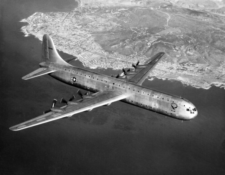 File:Convair XC-99 in flight c1948.jpg