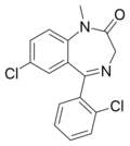 Diclazepam structure.svg