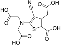 Structural formula of ranelic acid