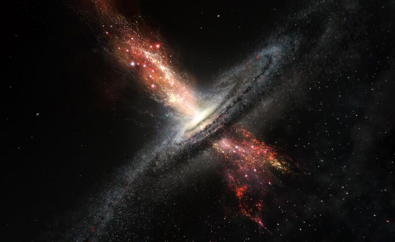 File:Artist’s impression of stars born in winds from supermassive black holes.jpg