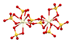 Structure of the [Ce2(SO4)8]8− ion in the crystal structure of ammonium cerium(IV) sulfate dihydrate