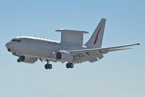 E-7A Wedgetail assigned to RAAF Base, lands at Nellis Air Force Base.jpg