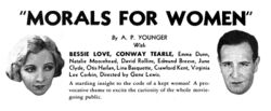 Magazine advertisement for Morals for Women (1931).jpg