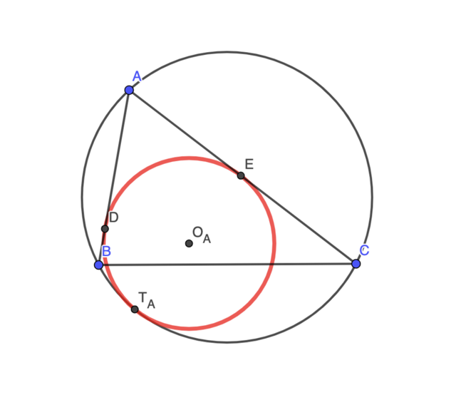 Mixtilinear incircles of a triangle - HandWiki