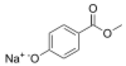 Sodium methyl para-hydroxybenzoate.svg