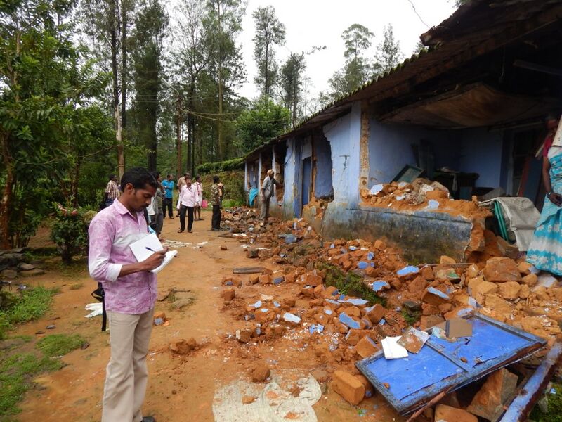 File:Tracking elephant damages to a residential colony by NCF team in the Valparai region.jpg