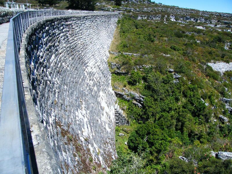 File:Woodhead Dam Wall Table Mountain Cape Town.JPG