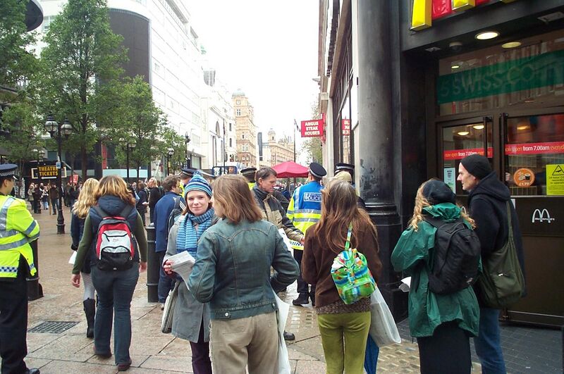 File:Anti-McDonalds protest Leicester Square London 20041016.jpg