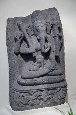 Ganeshani - Black Stone - Circa 10th Century CE - Bihar - ACCN 3919 - Indian Museum - Kolkata 2015-09-26 3894.JPG
