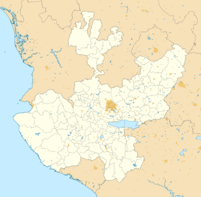 Mexico Jalisco location map (urban areas).svg
