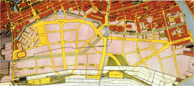 File:Plattegrond van Amsterdam-Zuid met daarin alle uitgevoerde gebouwen in 1922.jpg